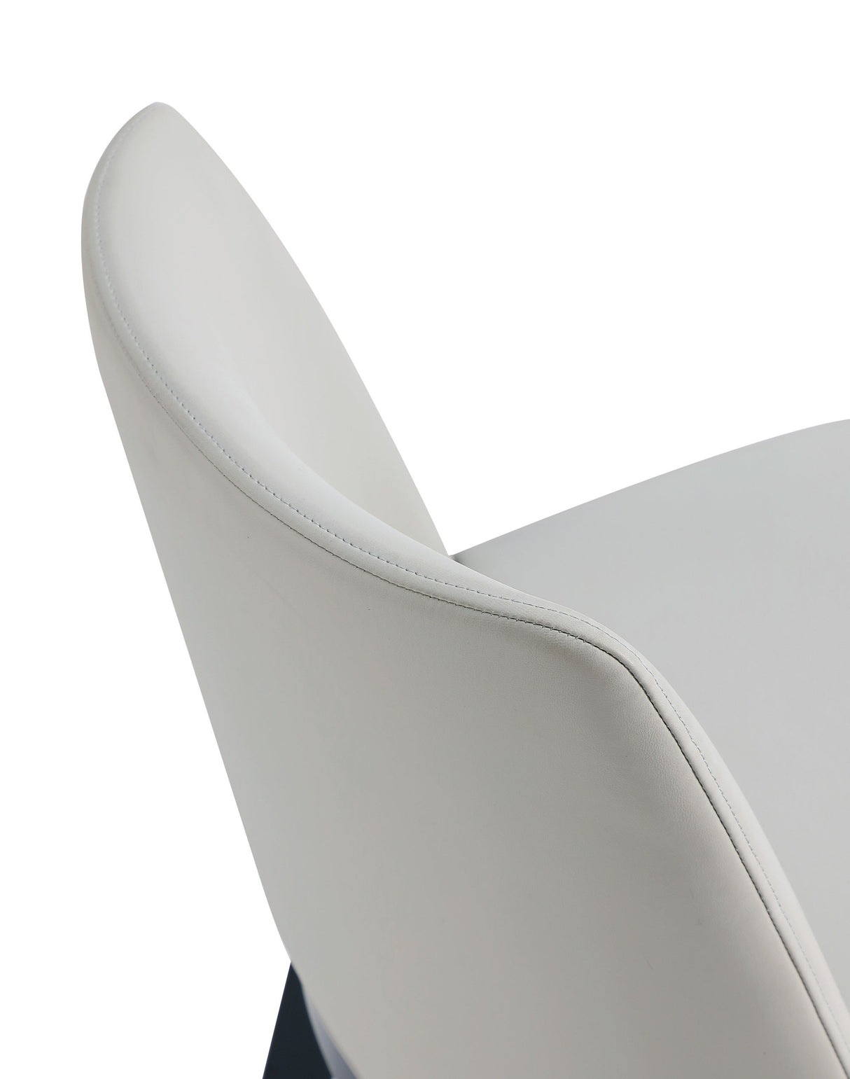 Gansevoort Faux Leather Dining Chair in Stone Grey (set of 4) by Manhattan Comfort at Eve Furniture