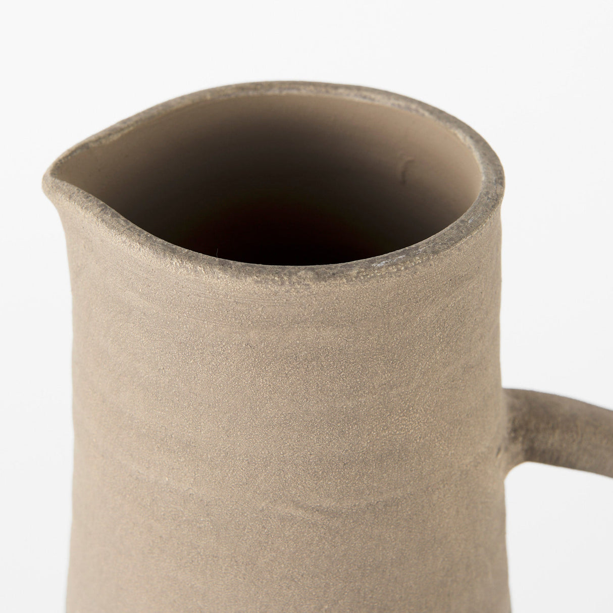 Garand Medium Two-Toned Black/Natural Ceramic Jug by Mercana at Eve Furniture