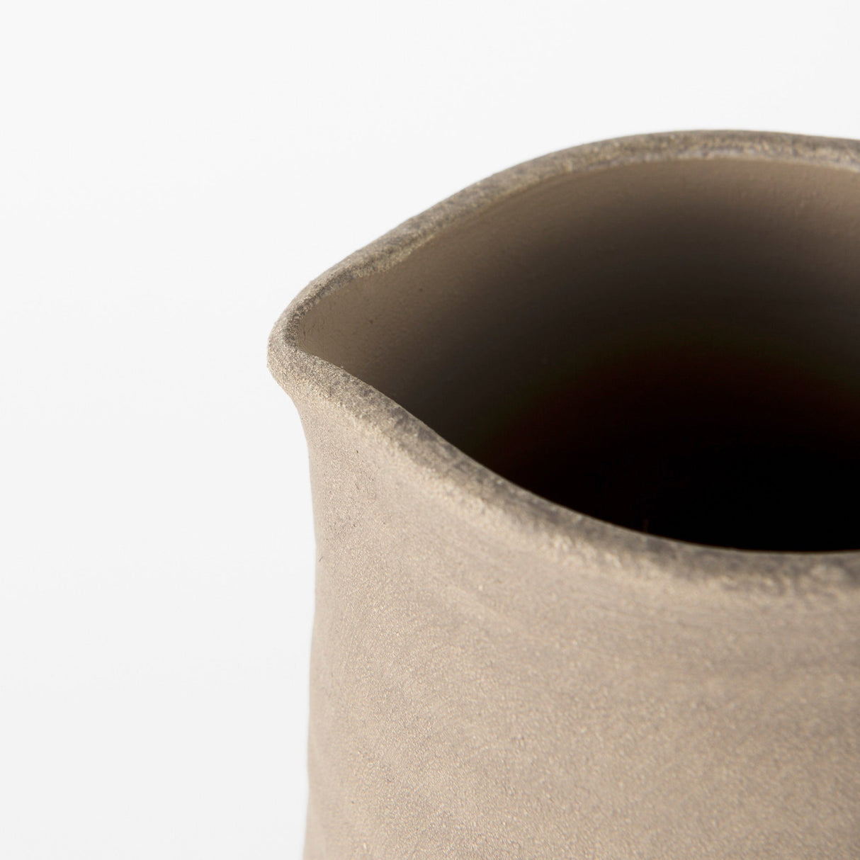 Garand Medium Two-Toned Black/Natural Ceramic Jug by Mercana at Eve Furniture