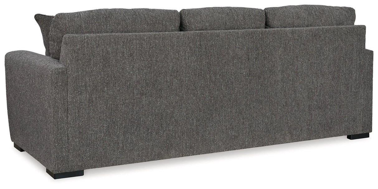 Gardiner Pewter Reversible Sofa Chaise by Ashley at Eve Furniture