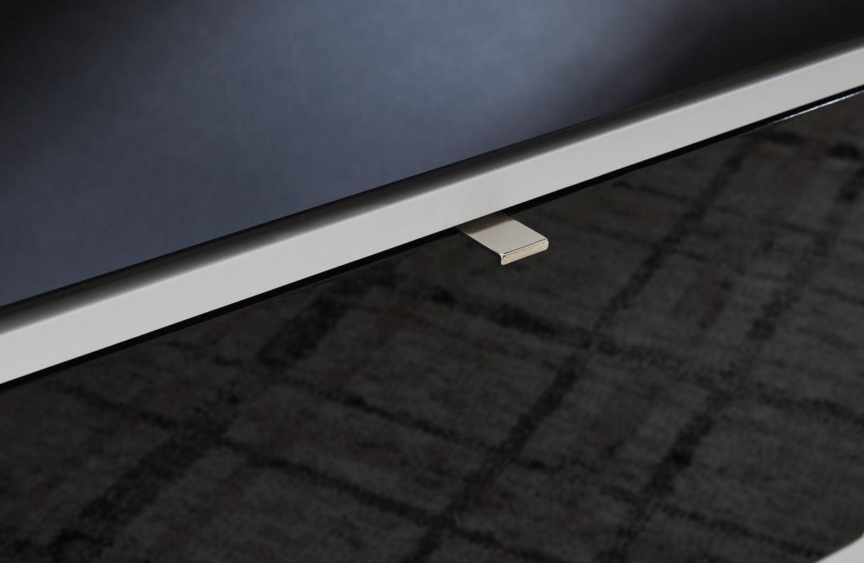 Gardoni White/Black Coffee Table by Ashley at Eve Furniture