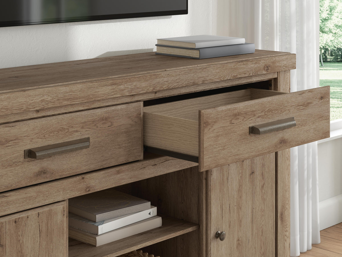 Garistyn Brown 62" TV Stand by Ashley at Eve Furniture