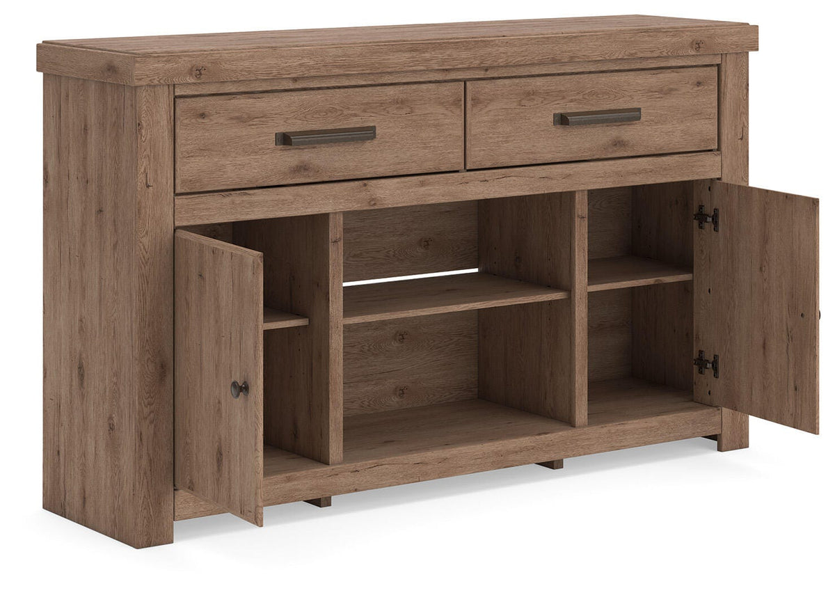 Garistyn Brown 62" TV Stand by Ashley at Eve Furniture