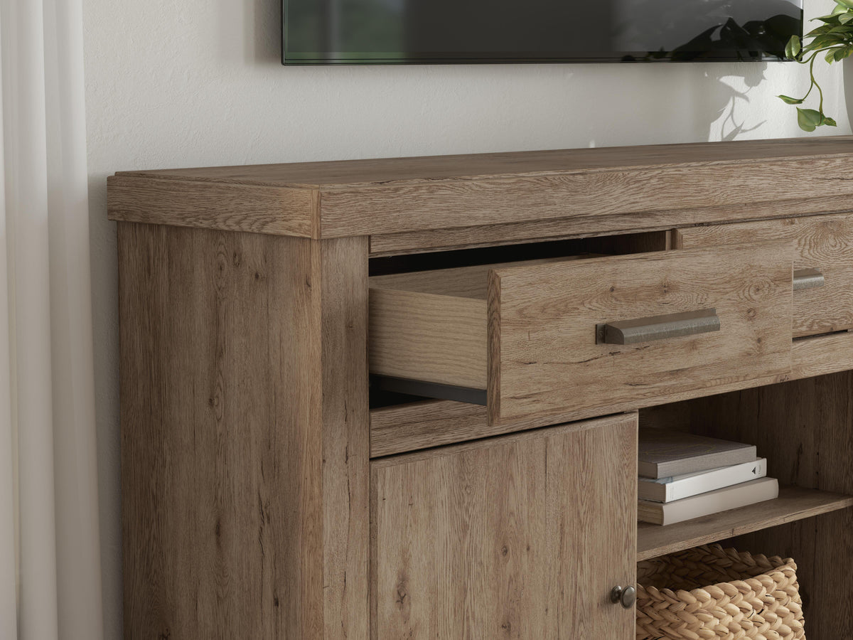 Garistyn Brown 73" TV Stand by Ashley at Eve Furniture