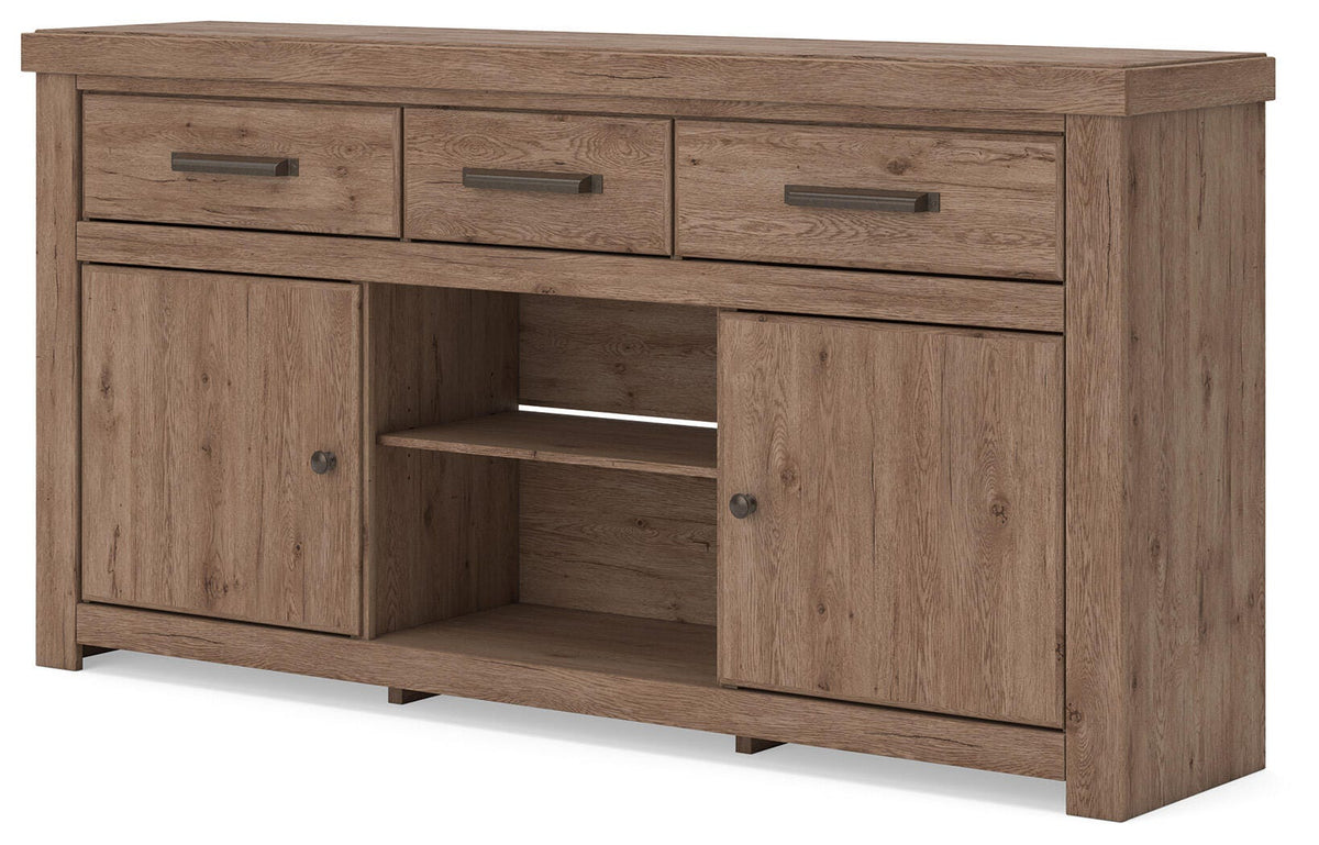 Garistyn Brown 73" TV Stand by Ashley at Eve Furniture