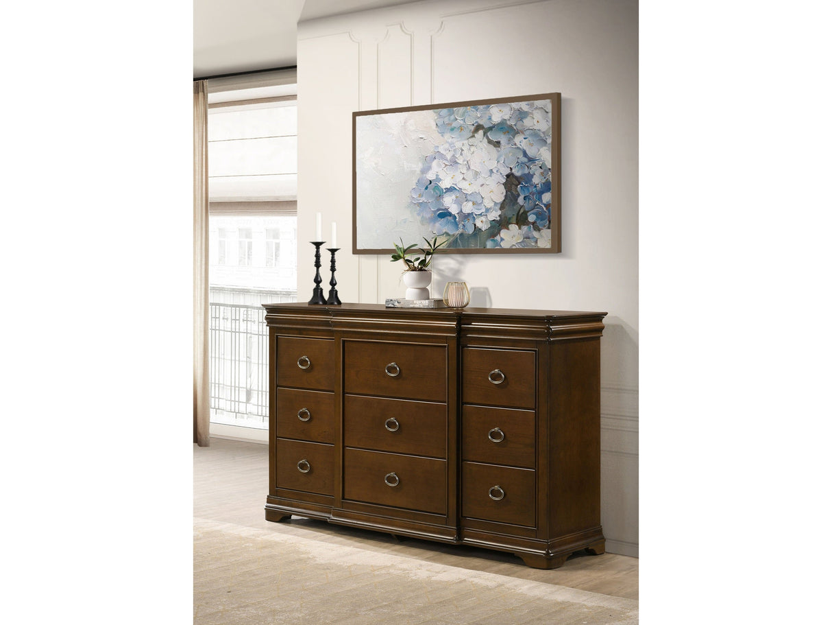Garland Brown Cherry 11-drawer Bedroom Dresser Cabinet by Coaster at Eve Furniture