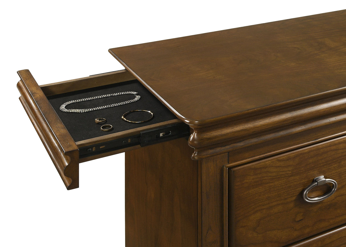 Garland Brown Cherry 11-drawer Bedroom Dresser with Mirror by Coaster at Eve Furniture