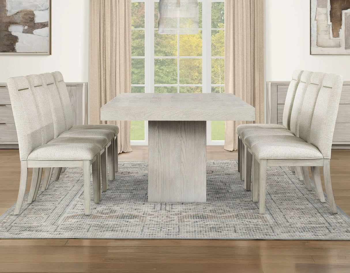 Garland Distressed Greige Dining Room Set by Steve Silver at Eve Furniture