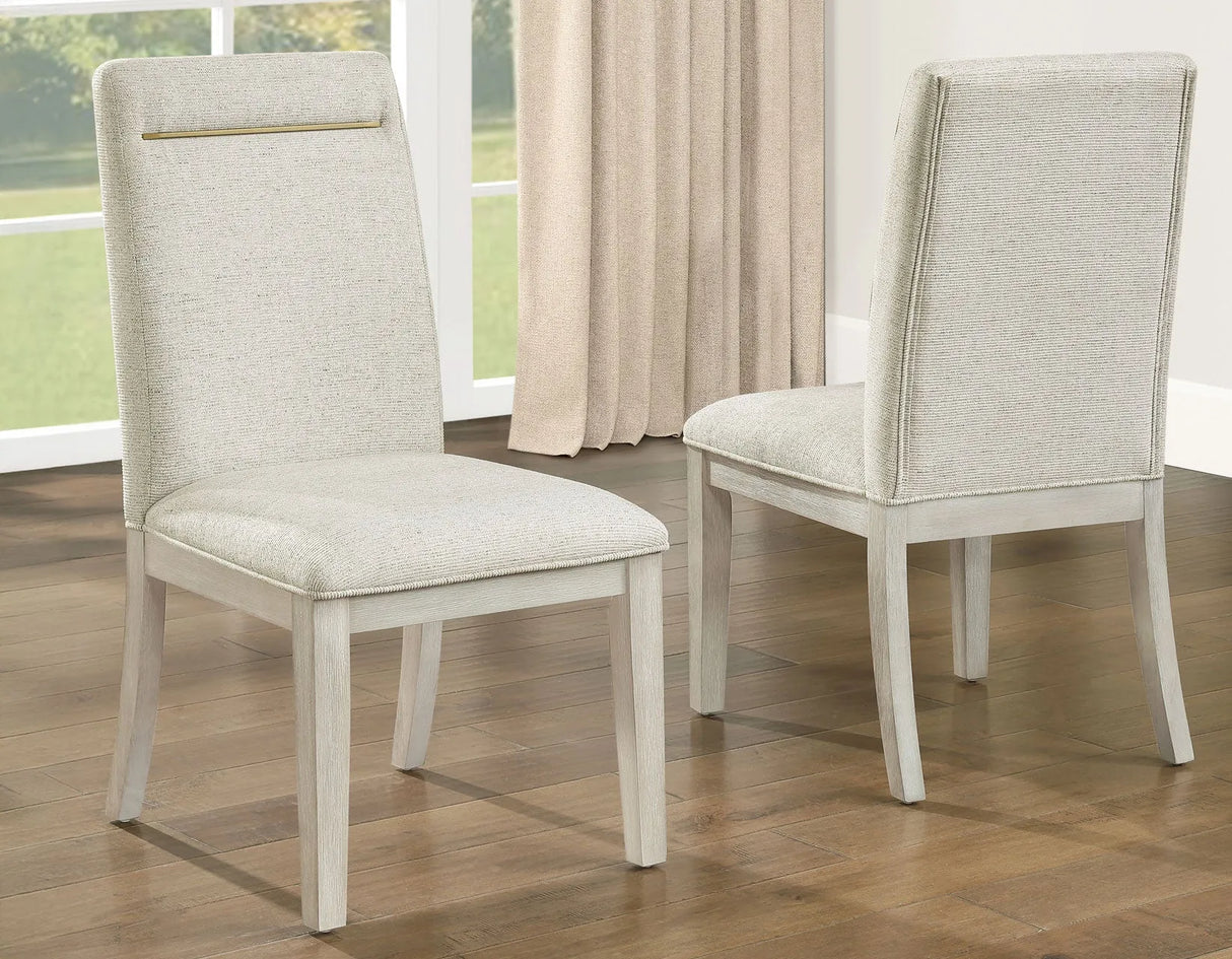 Garland Distressed Greige Dining Room Set by Steve Silver at Eve Furniture