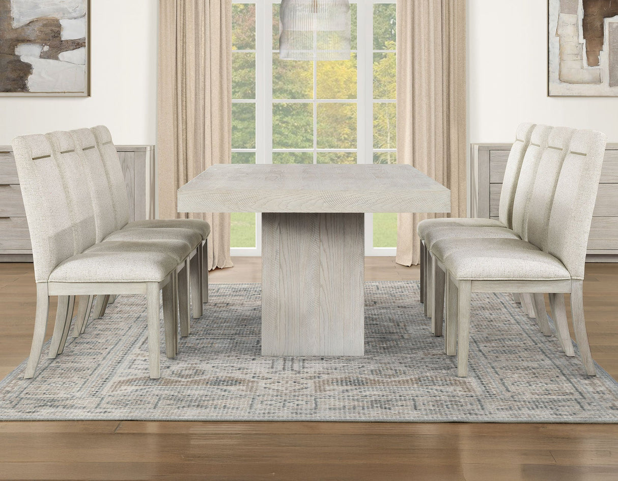 Garland Distressed Greige Dining Room Set by Steve Silver at Eve Furniture