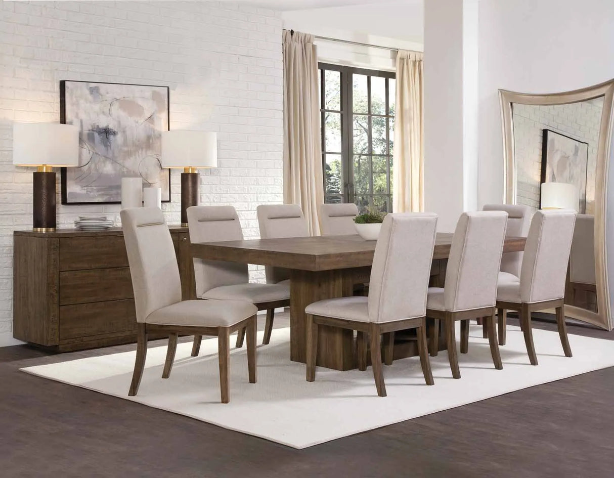 Garland Distressed Toffee Dining Room Set by Steve Silver at Eve Furniture