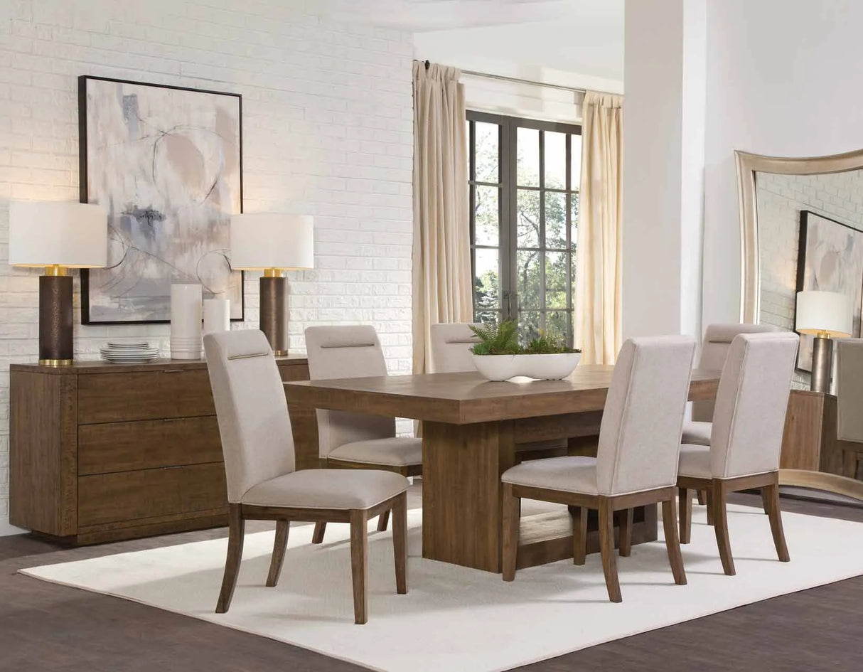 Garland Distressed Toffee Dining Room Set by Steve Silver at Eve Furniture