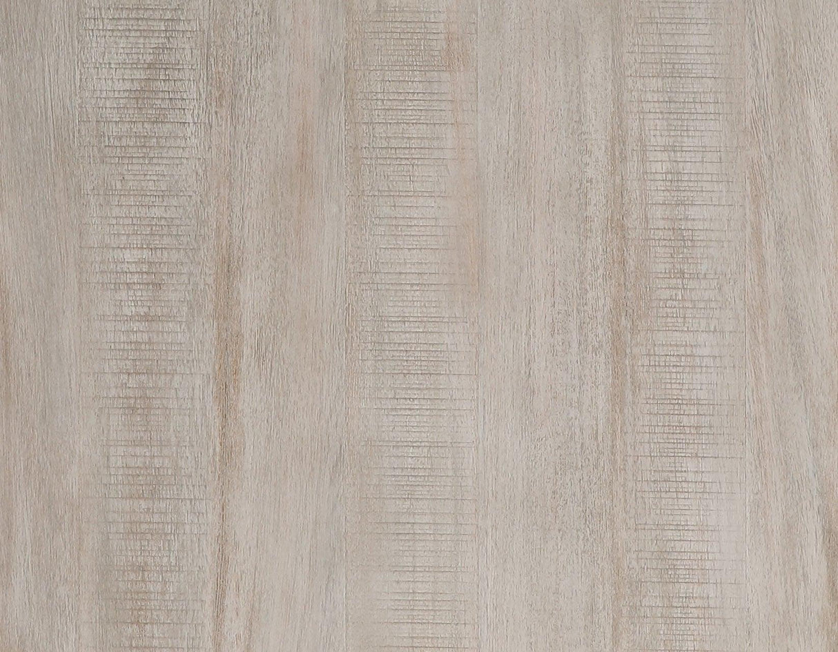 Garland Glass Top End Table, Washed Parchment Finish by Steve Silver at Eve Furniture