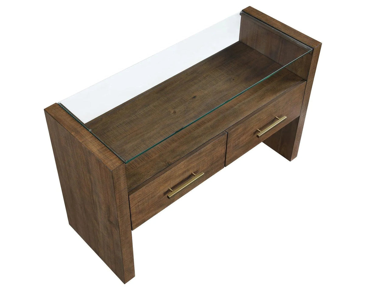 Garland Glass Top Sofa Table by Steve Silver at Eve Furniture