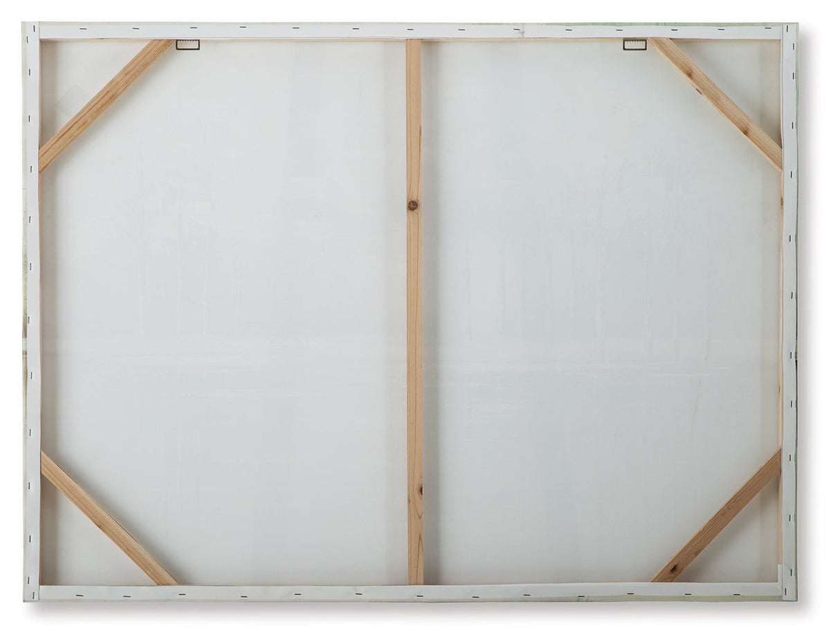 Garlenridge Green/Tan/White Wall Art by Ashley at Eve Furniture