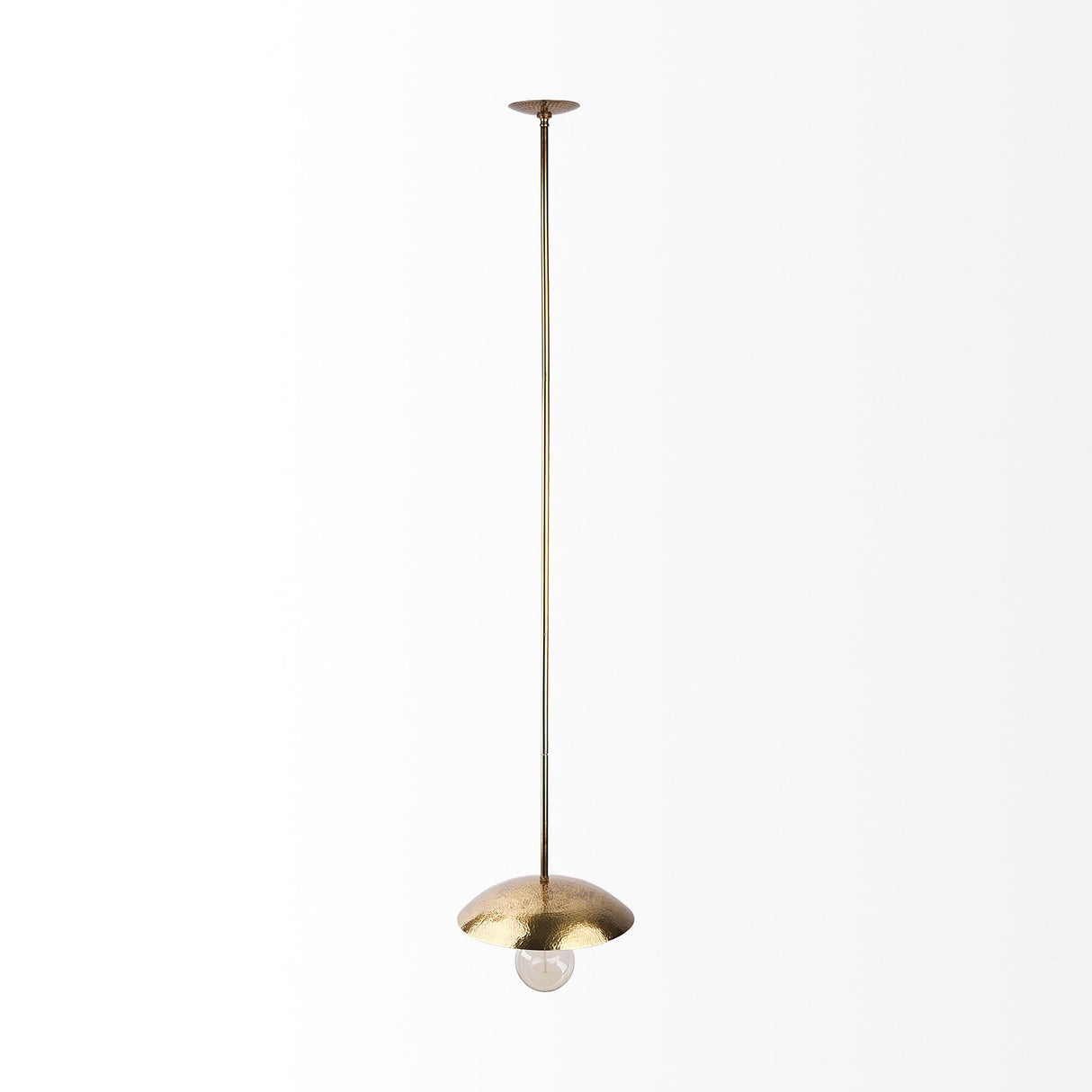Garnet Gold Hammered Metal Pendant Light by Mercana at Eve Furniture