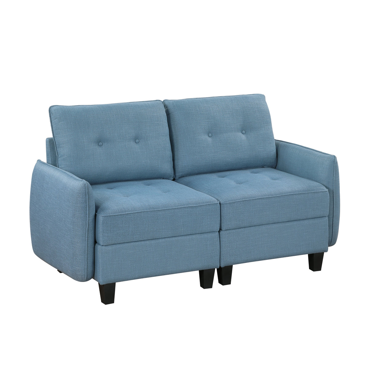 Garren Blue 2-Piece Storage Loveseat by Homelegance at Eve Furniture