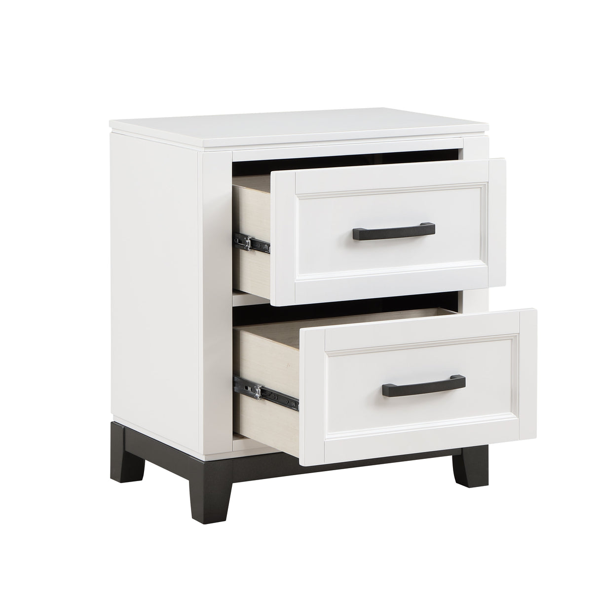 Garretson White Nightstand by Homelegance at Eve Furniture