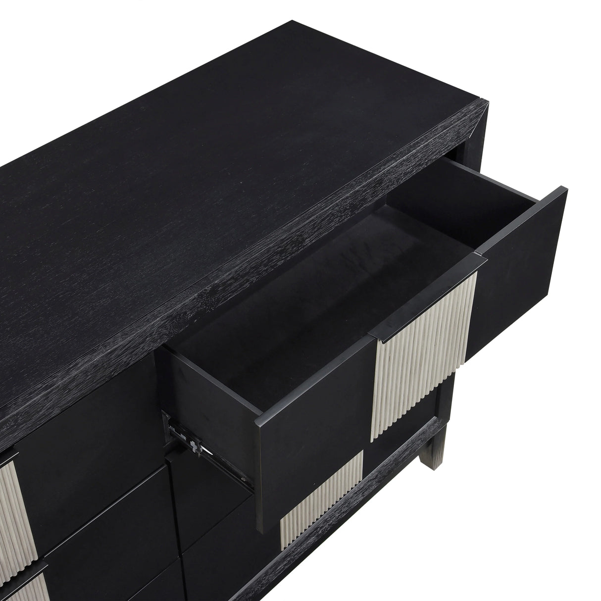 Garrison Charcoal & Gray Dresser by Homelegance at Eve Furniture