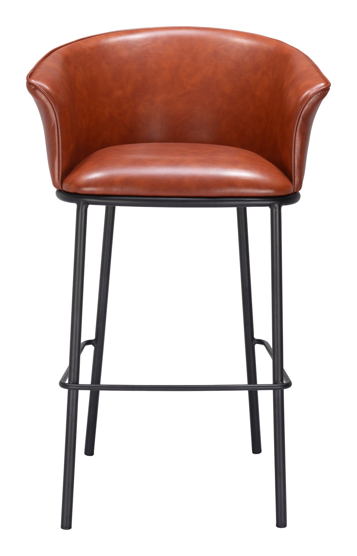 Garston Brown Barstool by Zuomod at Eve Furniture