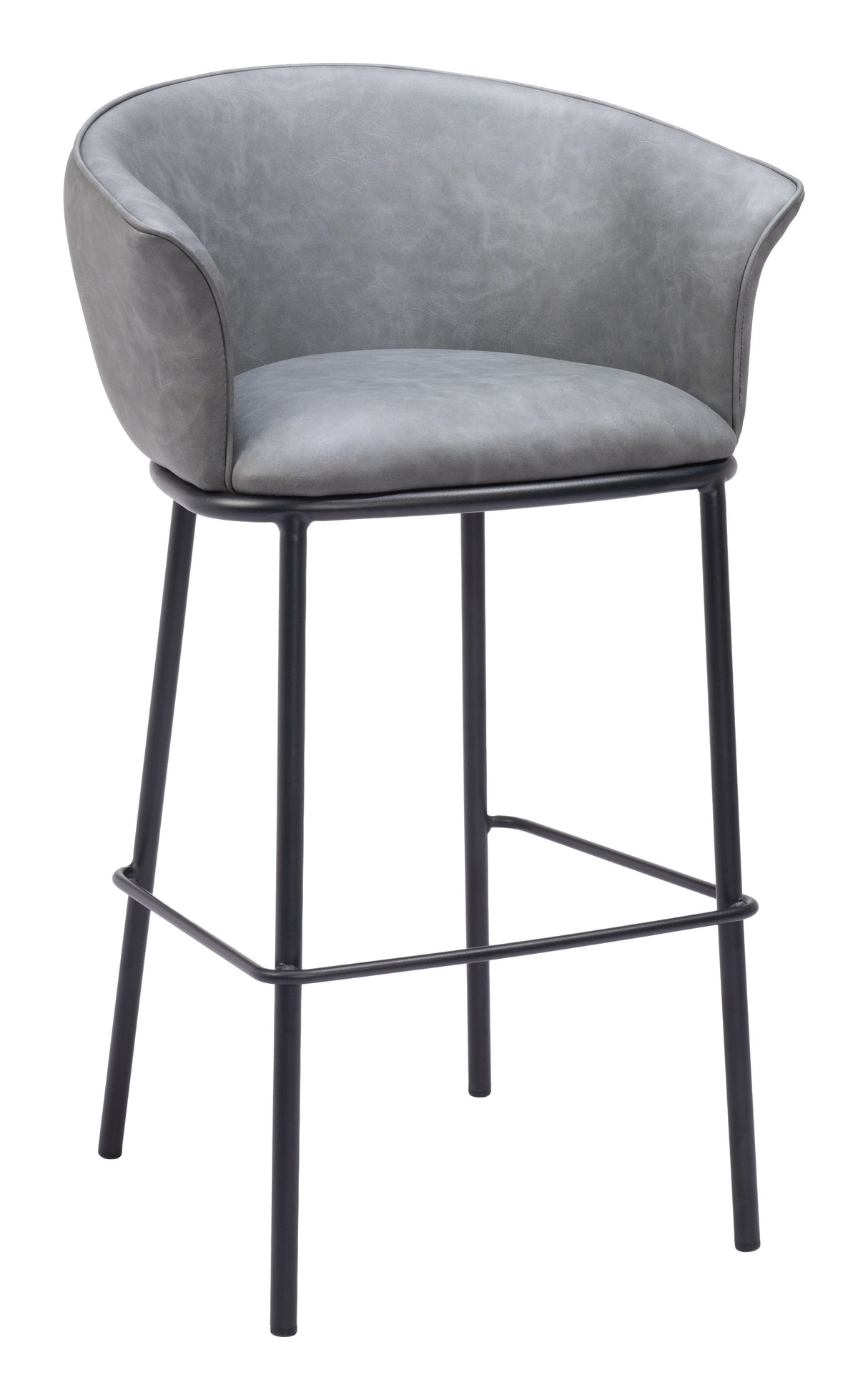 Garston Gray Barstool by Zuomod at Eve Furniture