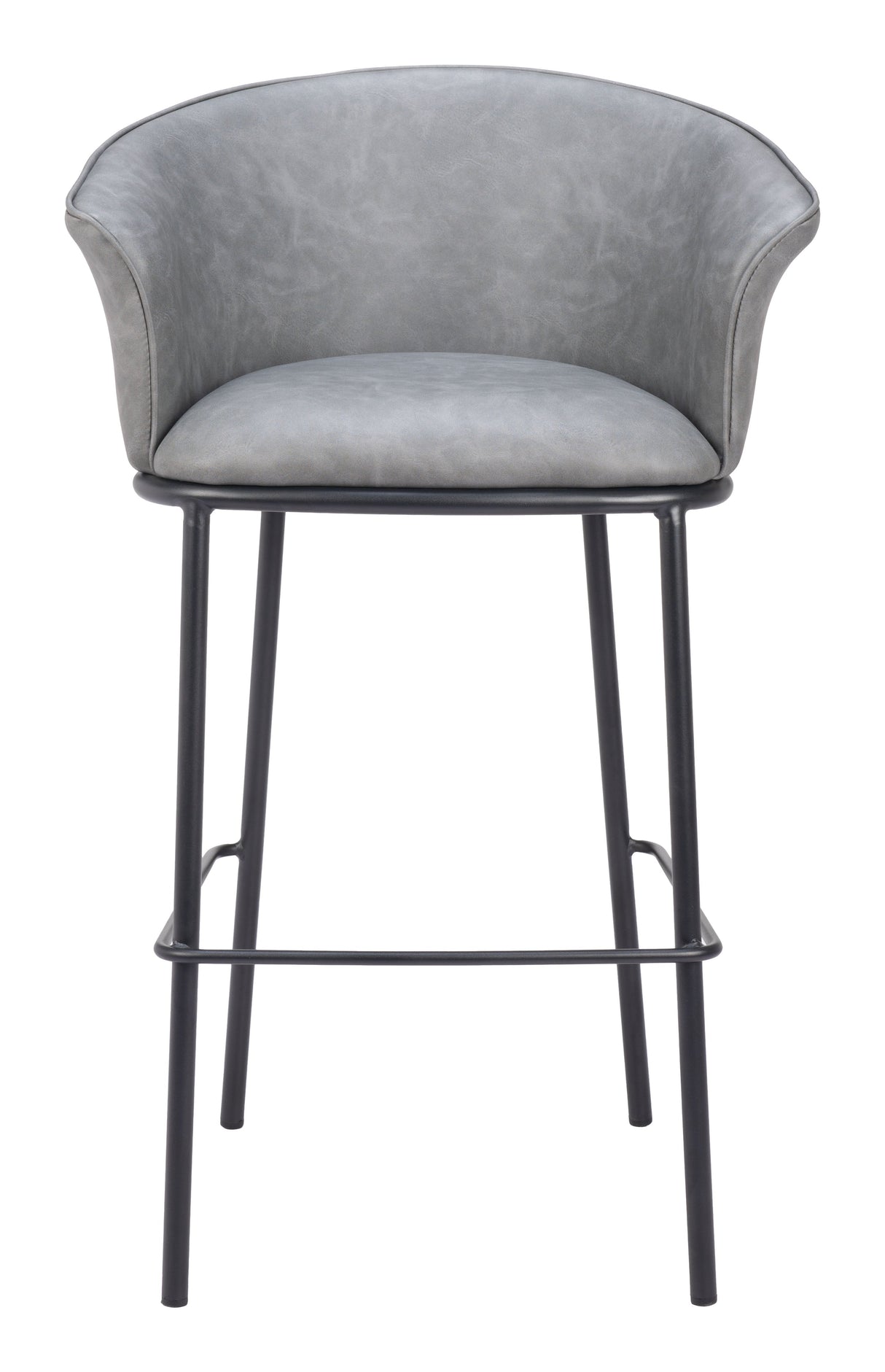 Garston Gray Barstool by Zuomod at Eve Furniture