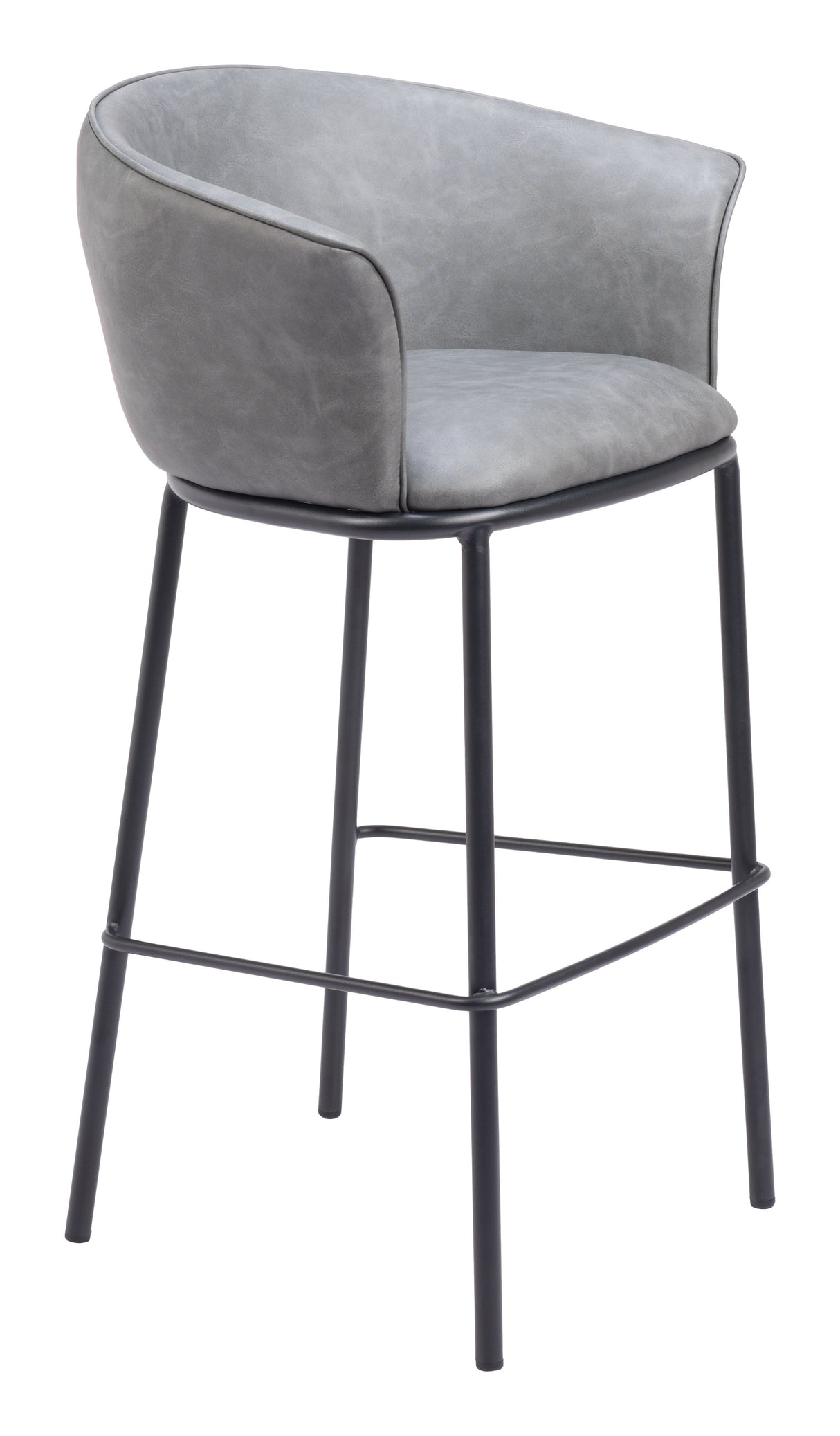 Garston Gray Barstool by Zuomod at Eve Furniture