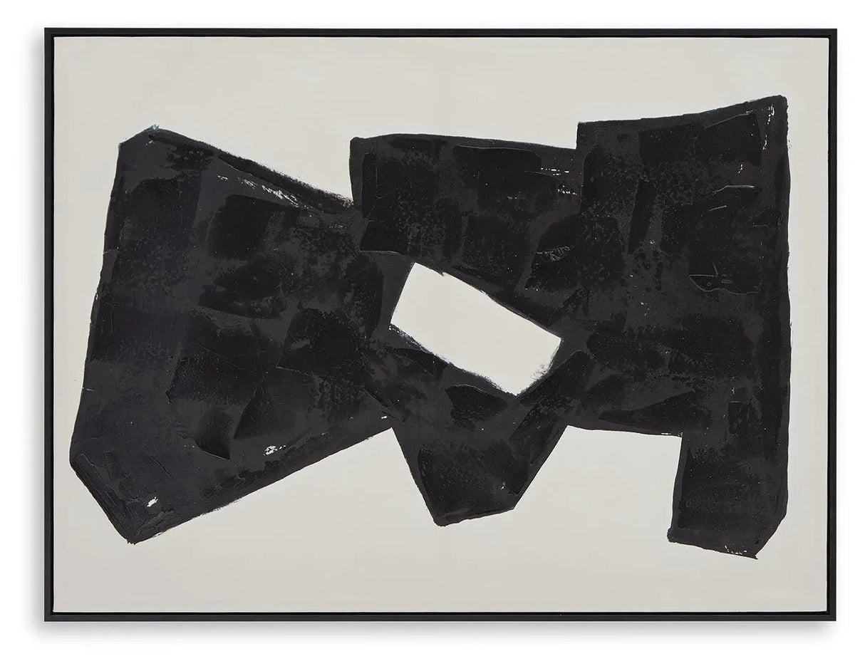 Garviery Black/Cream Wall Art by Ashley at Eve Furniture