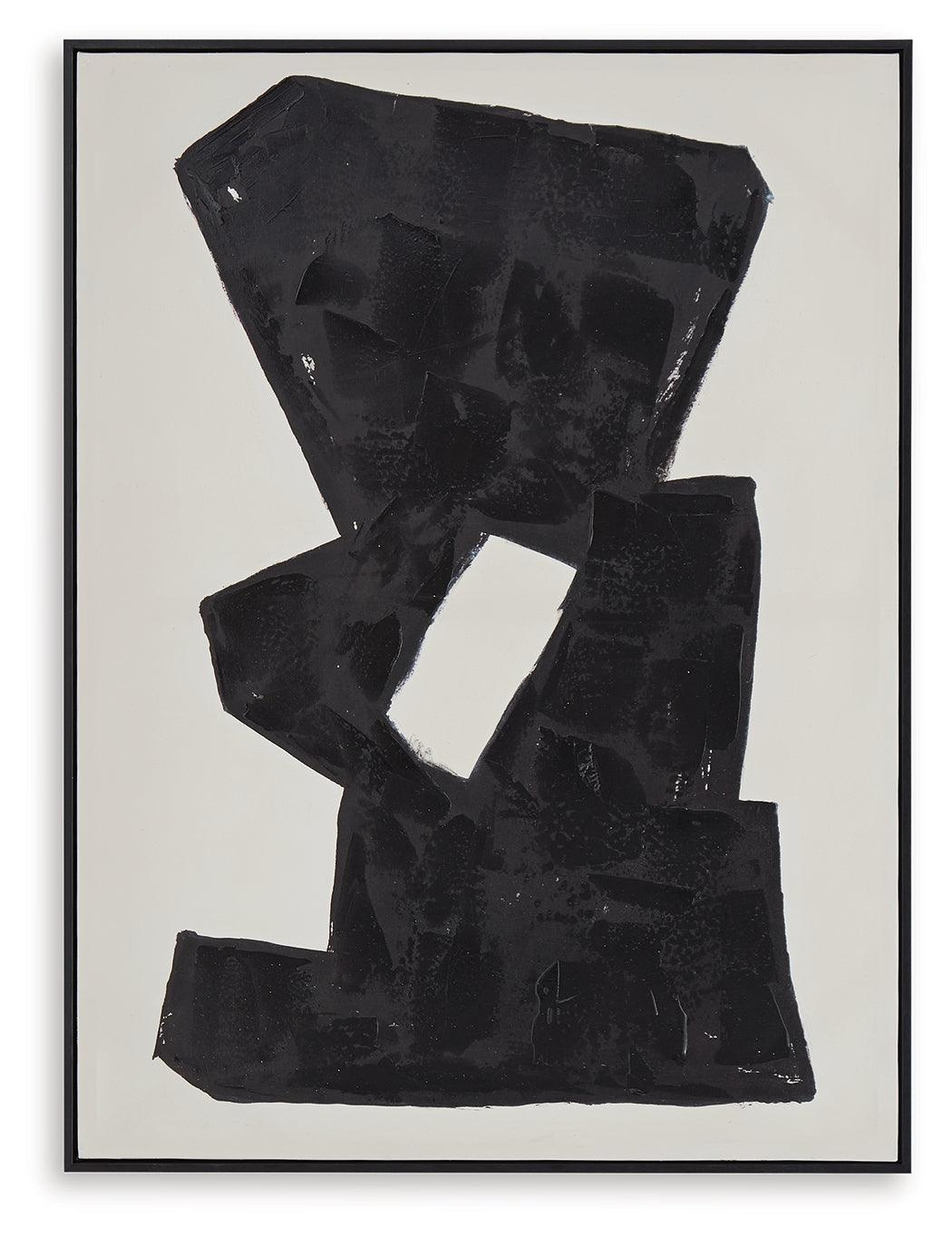 Garviery Black/Cream Wall Art by Ashley at Eve Furniture