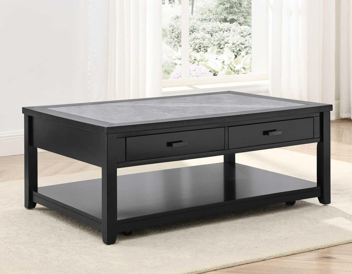 Garvine 3-Piece Sintered Stone Table Set by Steve Silver at Eve Furniture