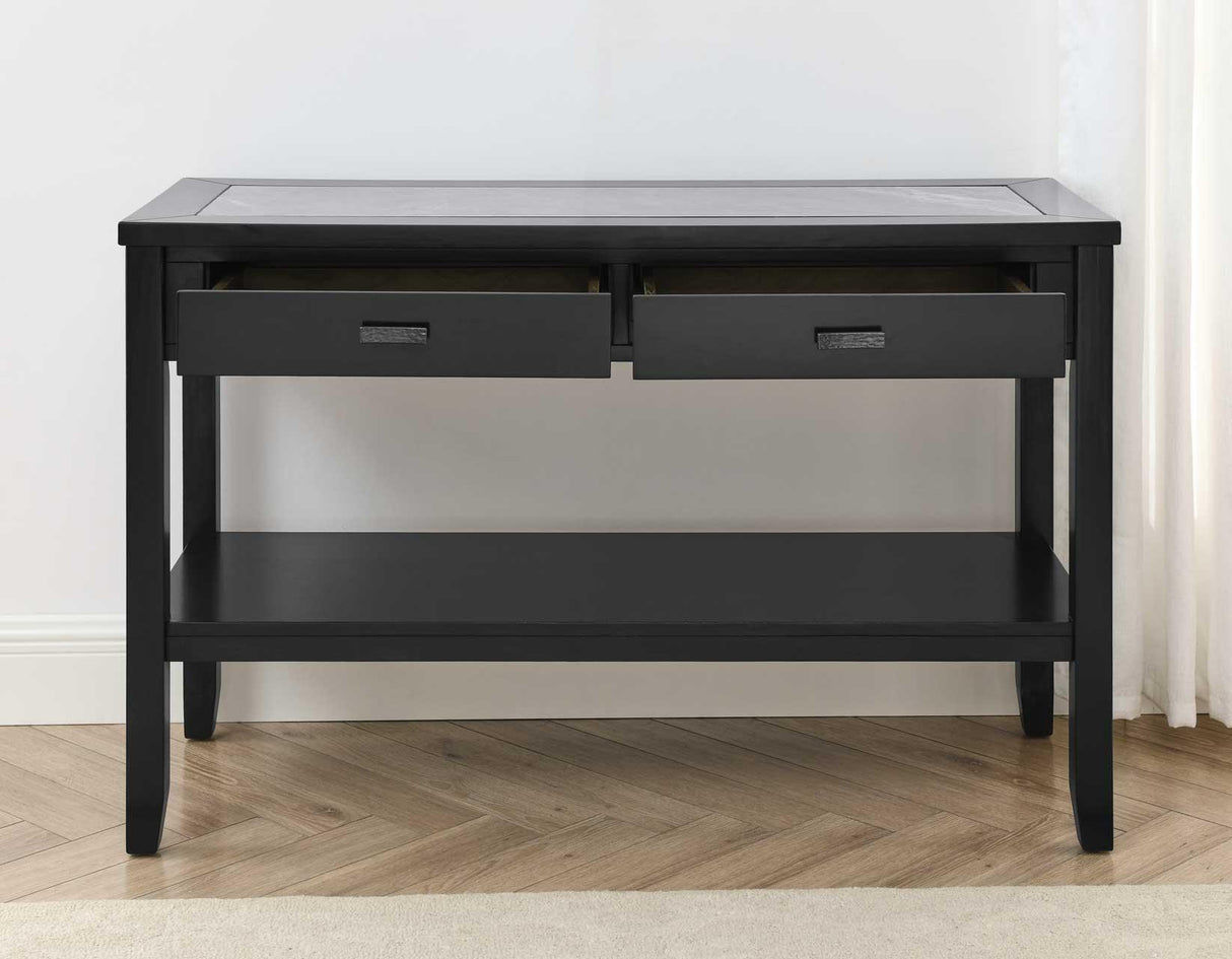 Garvine Sintered Stone Sofa Table by Steve Silver at Eve Furniture