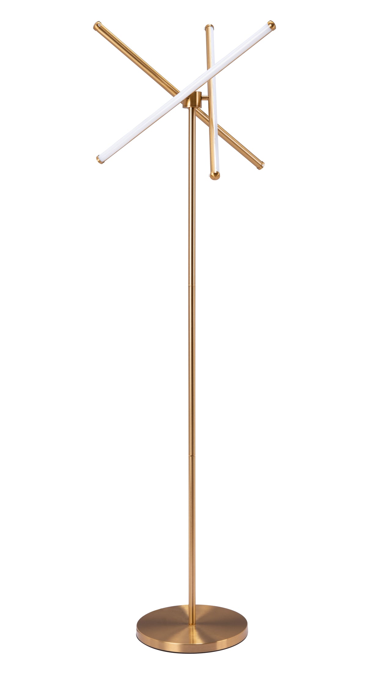 Garza Brass Floor Lamp by Zuomod at Eve Furniture