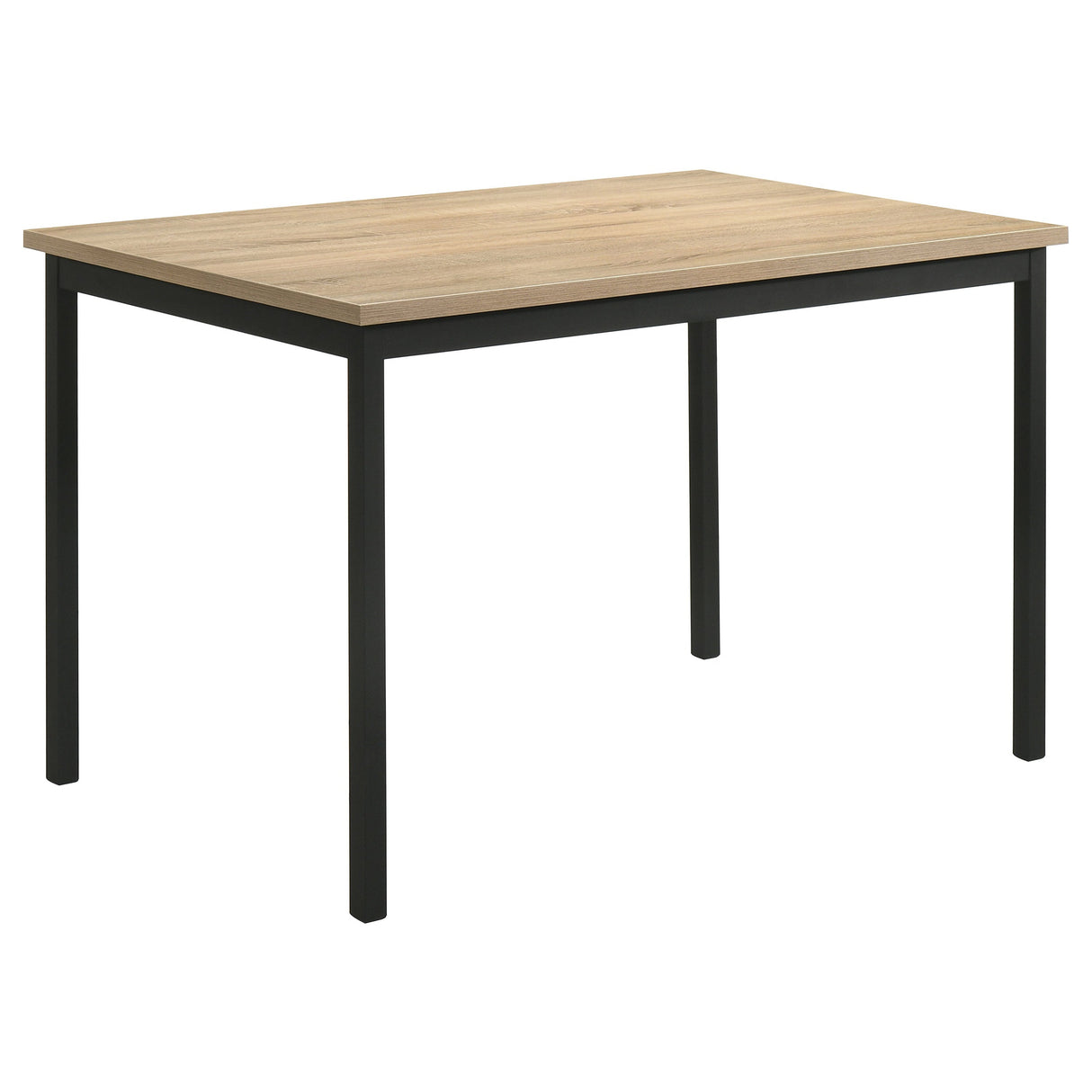 Garza Greige Oak/Black 5-piece Rectangular Dining Table by Coaster at Eve Furniture