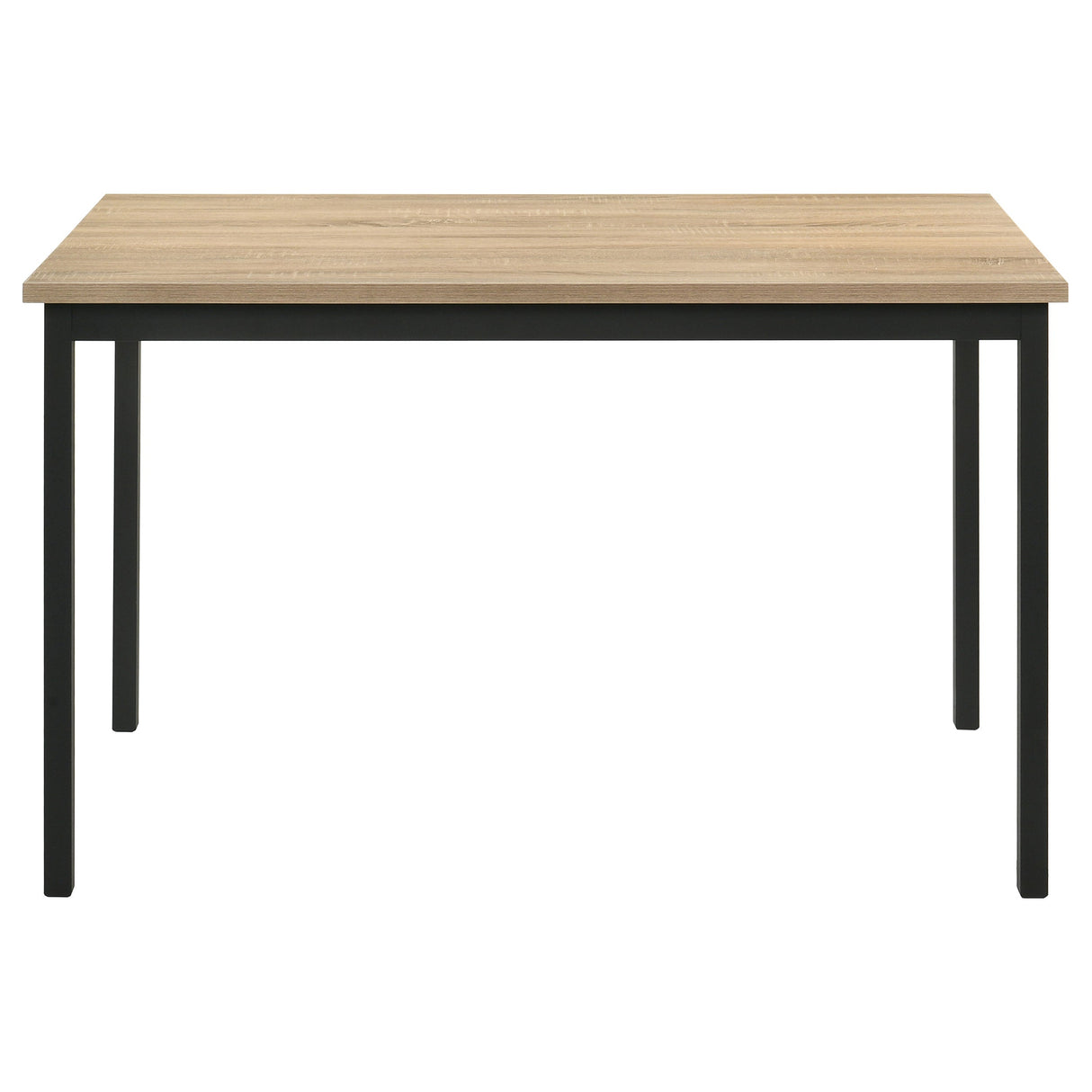 Garza Greige Oak/Black 5-piece Rectangular Dining Table by Coaster at Eve Furniture