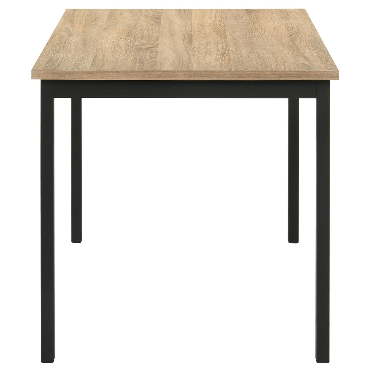 Garza Greige Oak/Black 5-piece Rectangular Dining Table by Coaster at Eve Furniture
