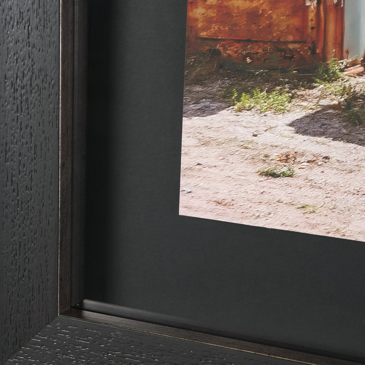Gas Pumps by Richard Silver Hand Embelished Framed Art Print Matted under Glass by Mercana at Eve Furniture