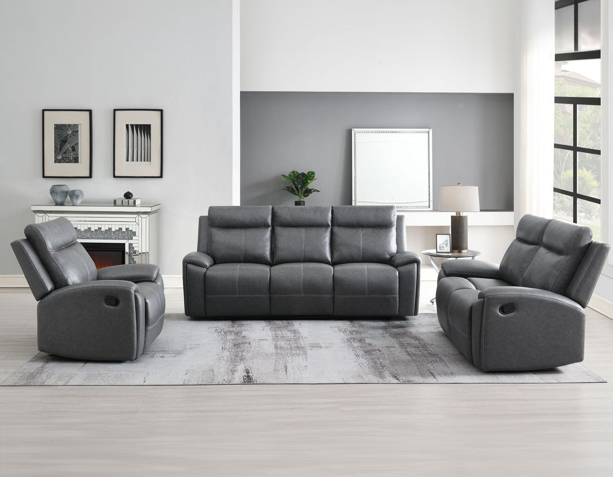 Gaston Manual Reclining Loveseat by Steve Silver at Eve Furniture
