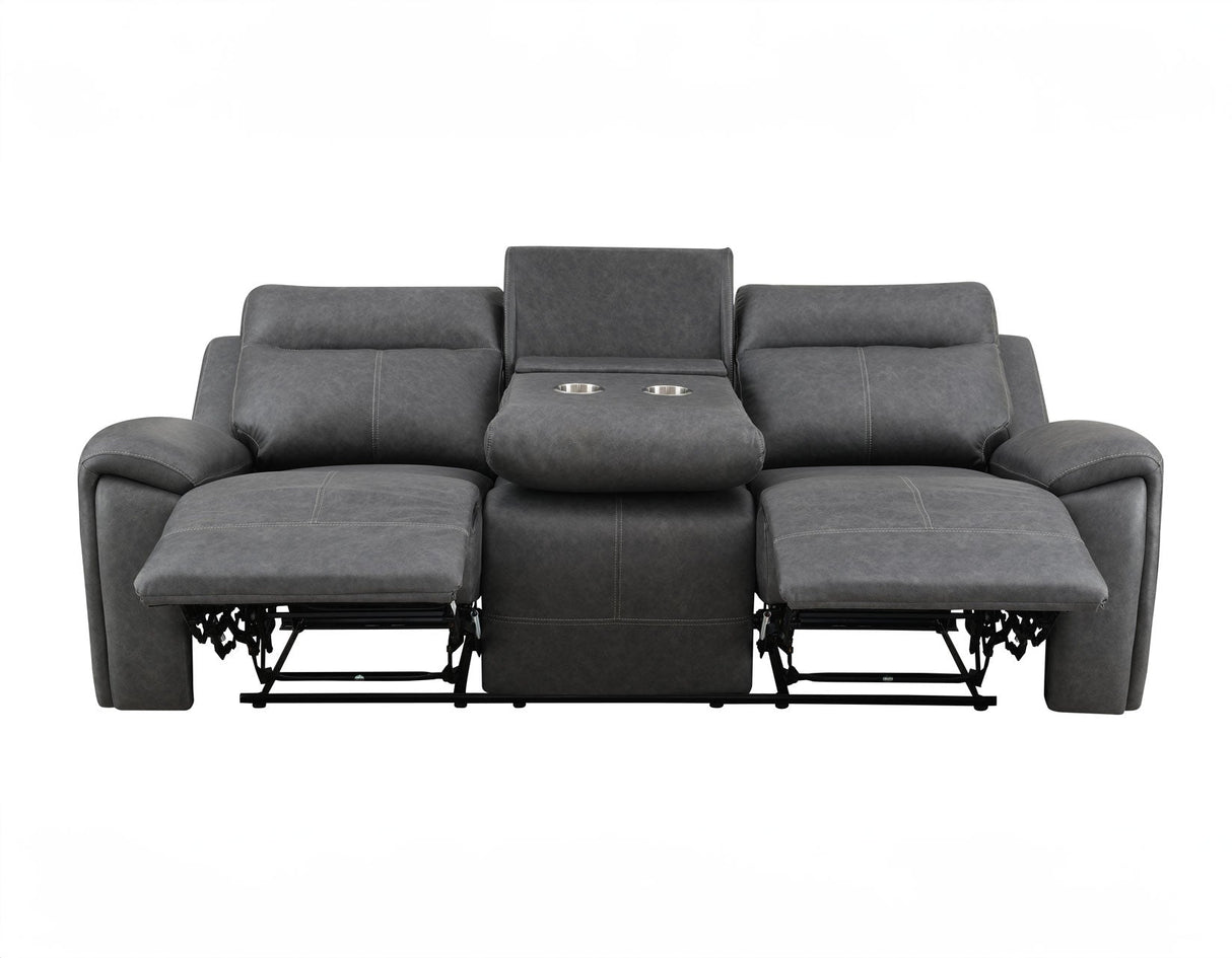 Gaston Reclining Sofa with Drop-Down Console by Steve Silver at Eve Furniture