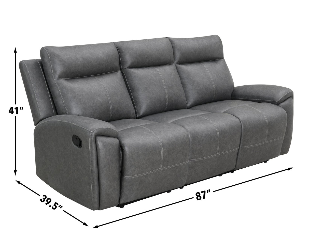 Gaston Manual Reclining Loveseat by Steve Silver at Eve Furniture
