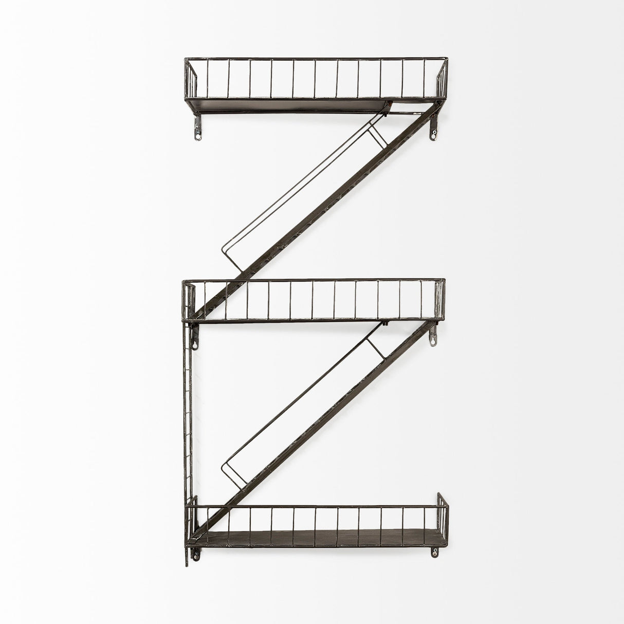 Gastown Wall Mounted Fire Escape Shelf by Mercana at Eve Furniture