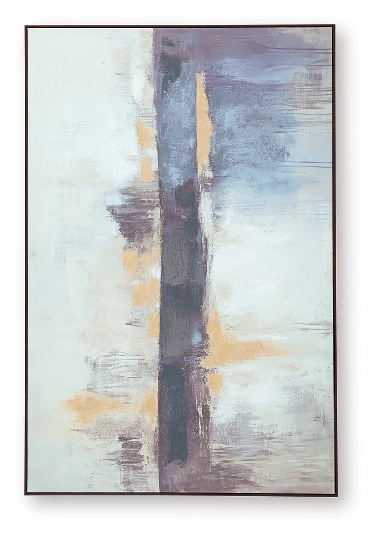 Gatesford Blue/White/Tan Wall Art by ASHLEY FURNITURE at Eve Furniture
