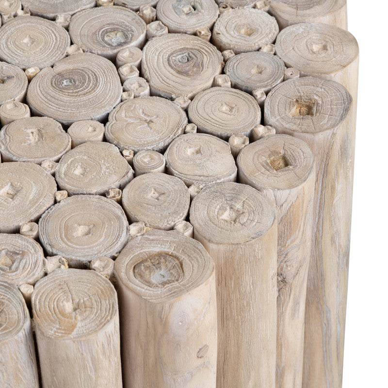 Gathering Tan/White Accent Table by Crestview at Eve Furniture