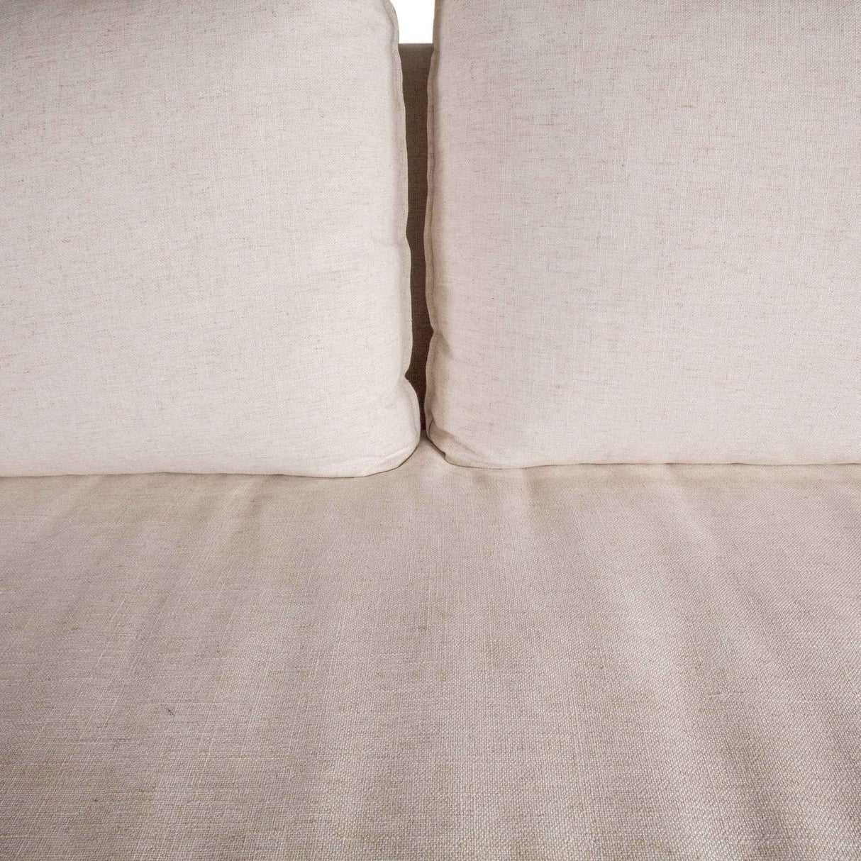 Gatsby Palladium Sofa in White Linen Slipcover by Home Trends & Design at Eve Furniture