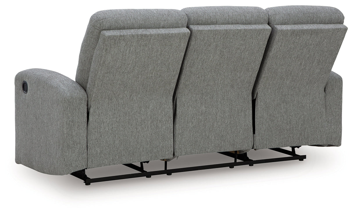 Gauntlet Sterling Manual Reclining Sofa by Ashley at Eve Furniture