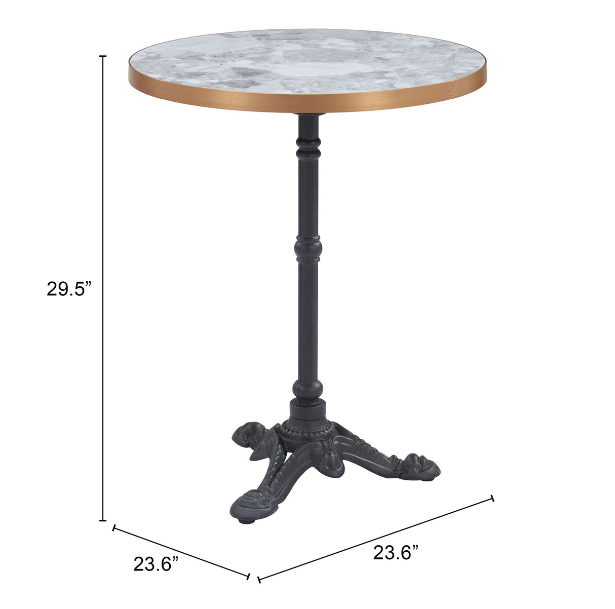 Gazebo Multicolor Outdoor Dining Table by Zuomod at Eve Furniture