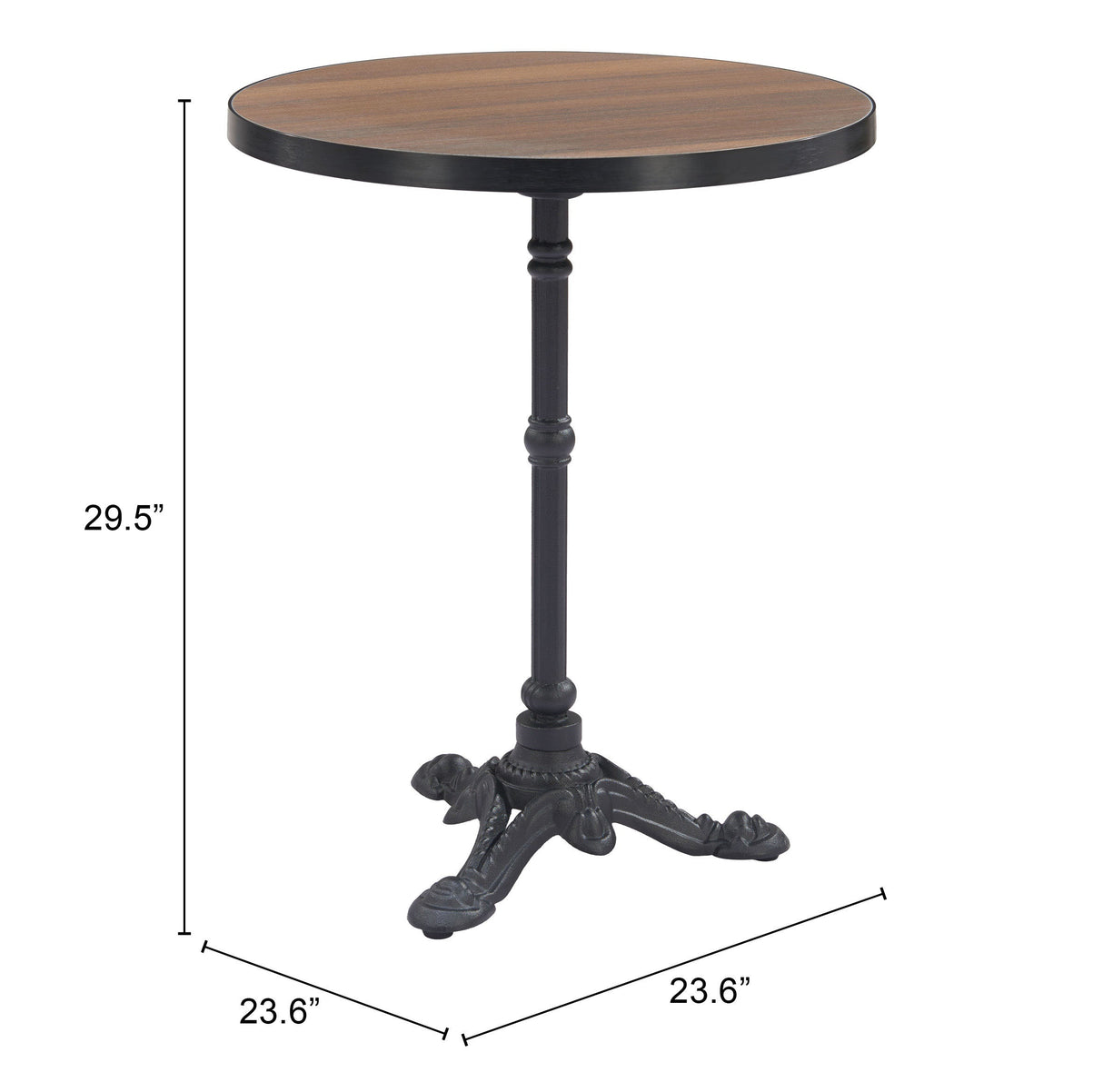 Gazebo Walnut Outdoor Dining Table by Zuomod at Eve Furniture