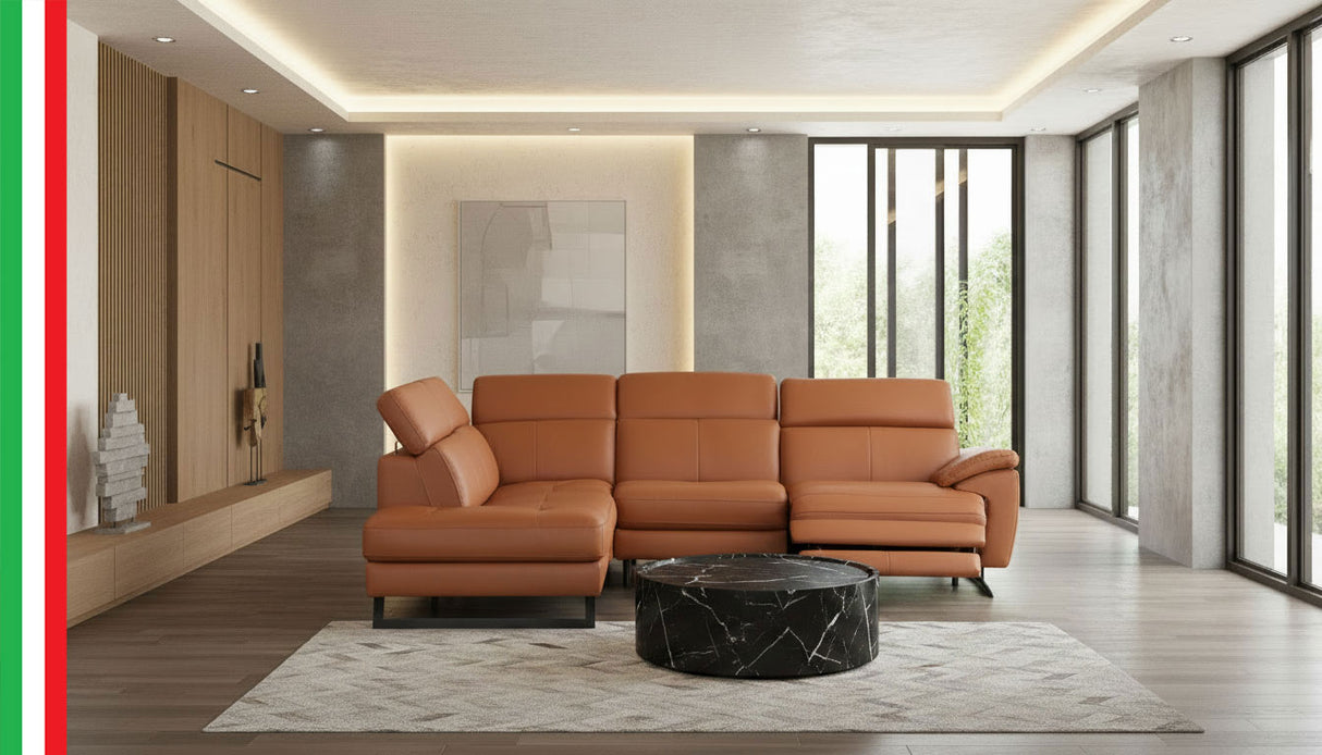 Gea Left Sectional w/ recliner by ESF Furniture at Eve Furniture