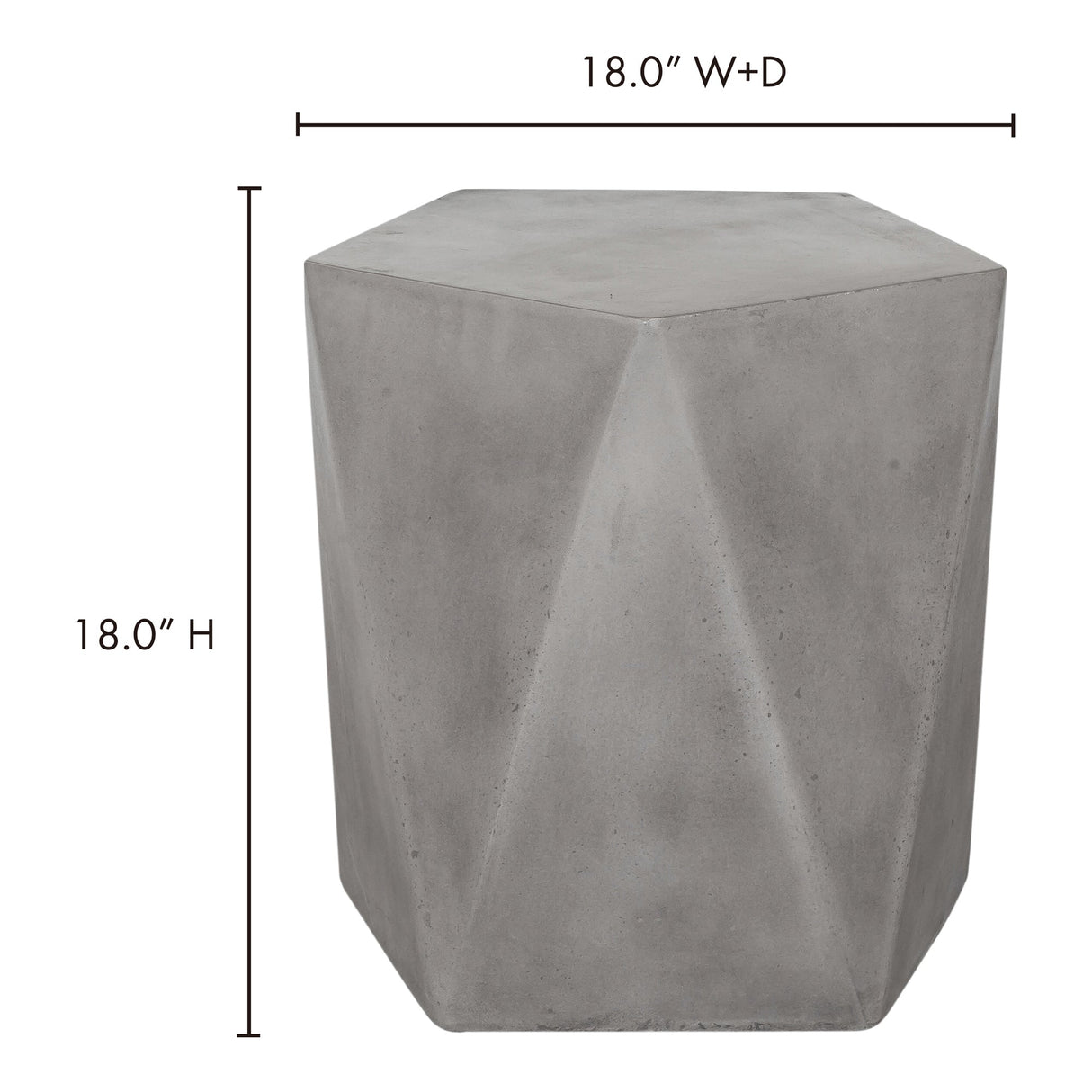 Gem Dark Grey Outdoor Stool by Moe's Home at Eve Furniture