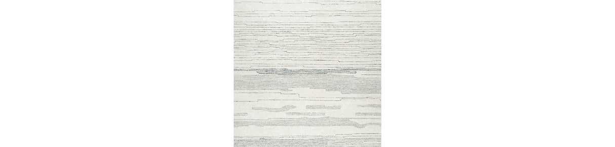 Genemost Ivory/Blue Large Rug by ASHLEY FURNITURE at Eve Furniture