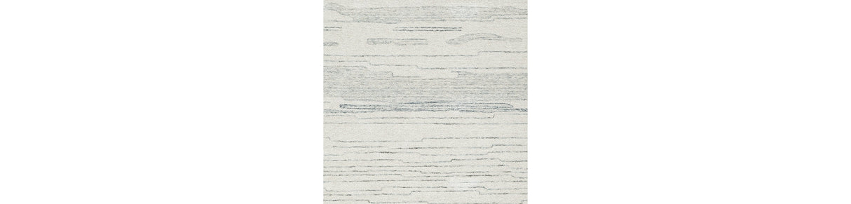 Genemost Ivory/Blue Medium Rug by Ashley at Eve Furniture